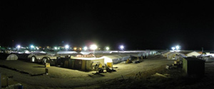 The IHP camp by night...